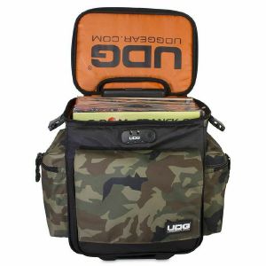 UDG 12" Ultimate SlingBag Vinyl Record Trolley Deluxe 60 (black camo, orange inside) (B-STOCK)