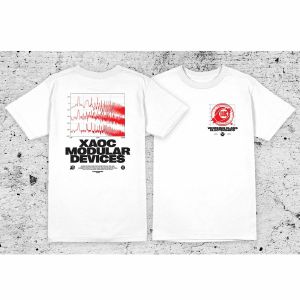 Xaoc Devices Working Class Electronics T-shirt (medium, white/red/black)