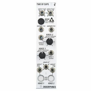 Endorphin.es Two Of Cups 2-Voice Intuitive Sample Player Module (silver)
