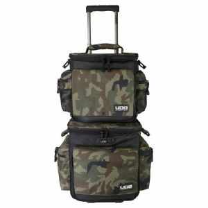 UDG SlingBag Trolley Set Deluxe For Vinyl Records & MIDI controller (black camo/orange)