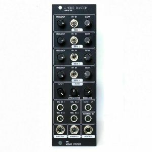 ADDAC System ADDAC105 4 Voice Cluster Module (black faceplate) (B-STOCK)