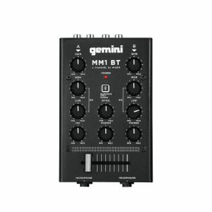 Gemini MM1 BT 2-Channel Bluetooth DJ Mixer (black)
