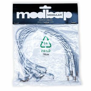 Modbap Modular Divvy 12" Split Patch Cables (30cm, pack of 4, white)