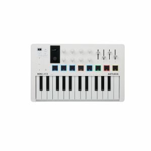 Arturia MiniLAB 3 25-Key USB MIDI Keyboard & Pad Controller (white)