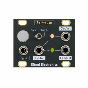 Ritual Electronics Pointeuse 1U CV Controlled Bi-Directional Analogue Switch Module (Intellijel frontpanel)