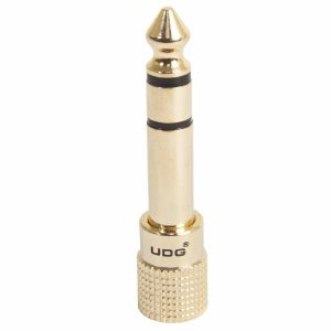 UDG Ultimate Headphone 3.5mm To 6.35mm Jack Adapter Plug (single, gold)
