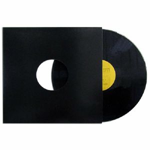 Bags Unlimited 12" Vinyl Record Album Cardboard Jackets With Centre Hole (black, pack of 25)
