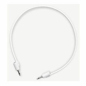 TipTop Audio Stackable Shielded 3.5mm & 1/8'' Jack & Plug Patch Cables (50cm/white/pack of 5)