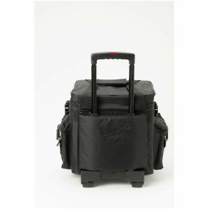 Magma LP100 DJ 12" Vinyl Record Trolley Bag (black, red) (B-STOCK)