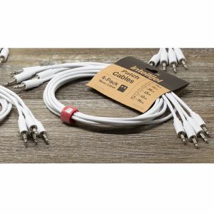 Intellijel 90cm Mono 3.5mm Synth Module Patch Cables (white, pack of 4)