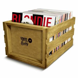 Vinyl Buddy 12" Vinyl Record Wood Crate 65 (easy assembly)