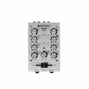 Omnitronic Gnome 202 2-Channel Mini DJ Mixer (silver) (B-STOCK)