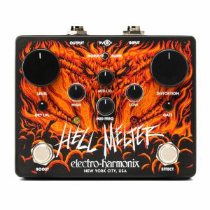 Electro-Harmonix Hell Melter Analogue Advanced Metal Distortion Effects Pedal
