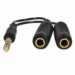 AV:Link 6.3mm Stereo Headphone/Audio Splitter Cable (0.2m)