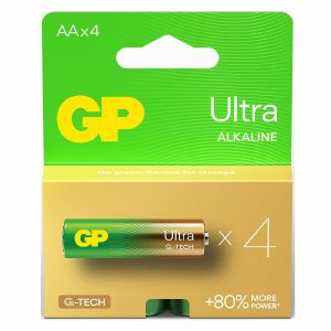 GP Ultra Alkaline AA Batteries (pack of 4)