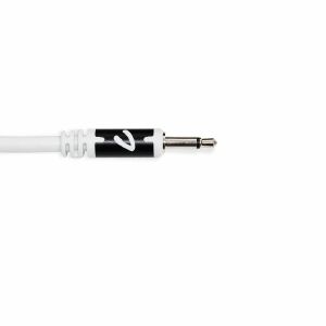 Joranalogue 60cm Premium Patch Cables With 3.5mm Mono Mini-Jack Connectors (white, pack of 8)