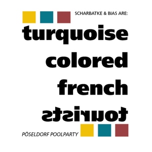 Turquoise Colored French Tourists