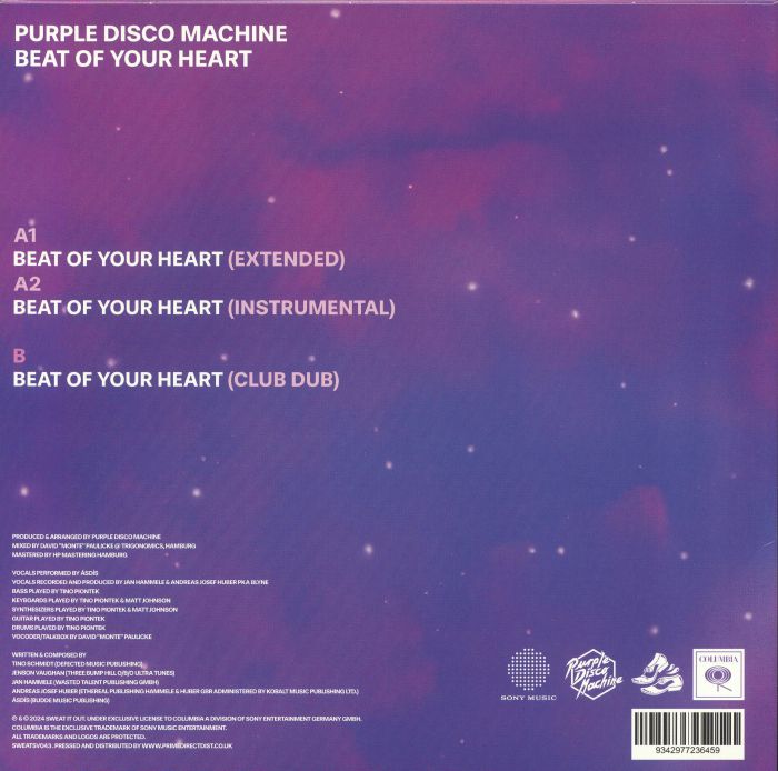 Purple Disco Machine Asdis Beat Of Your Heart Vinyl At Juno Records