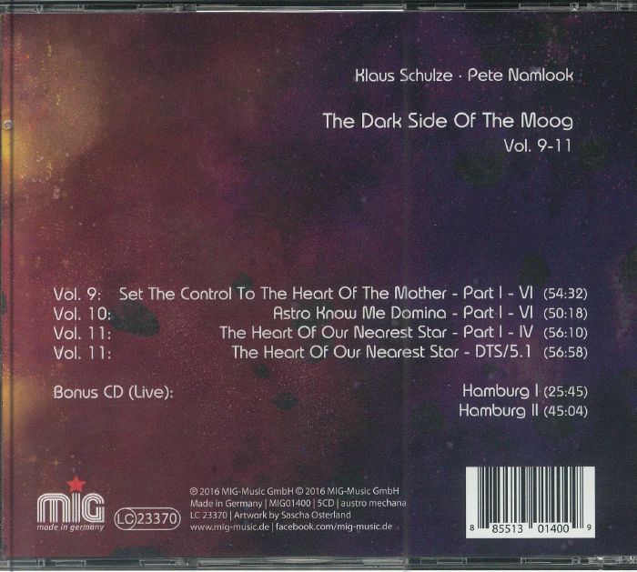 Klaus SCHULZE/PETE NAMLOOK - The Dark Side Of The Moog Vol 9-11