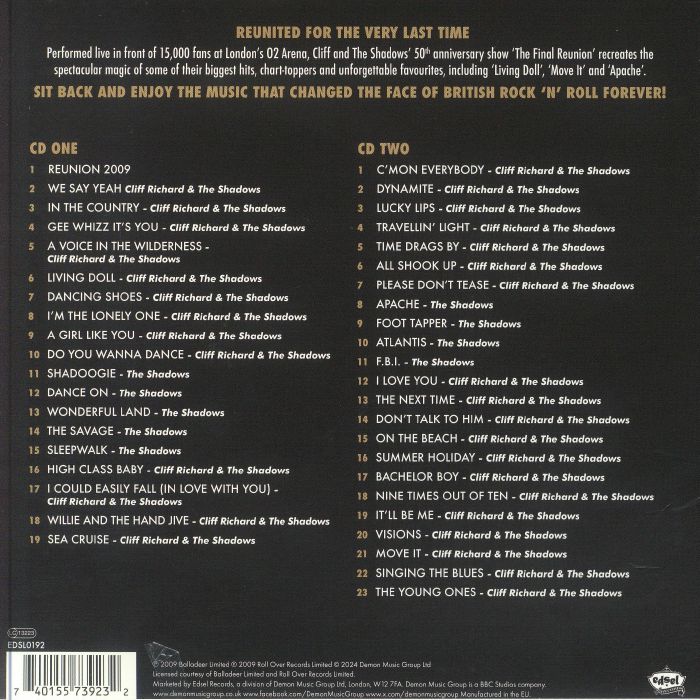 RICHARD, Cliff & THE SHADOWS - The Final Reunion (Deluxe Edition)