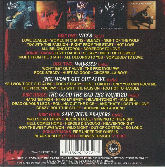 WAYSTED - Won't Get Out Alive: Waysted Volume One 1983-1986