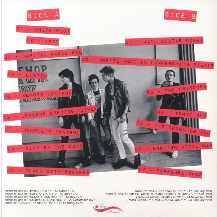 CLASH, The - No Elvis Beatles Or The Rolling Stones: The Singles 1977-1979
