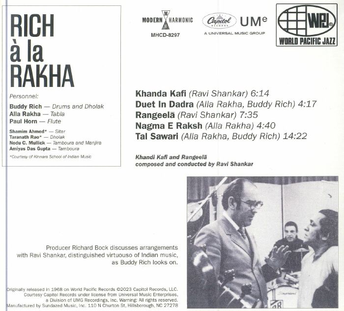 La Rakha Buddy RICH/ALLA RAKHA - Rich A La Rakha CD at Juno Records.