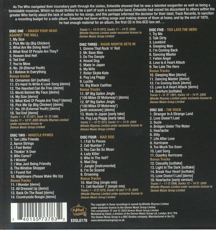 洋楽 John Entwistle The Ox Box Set John Entwistle: The Ox Box Set! - The Who