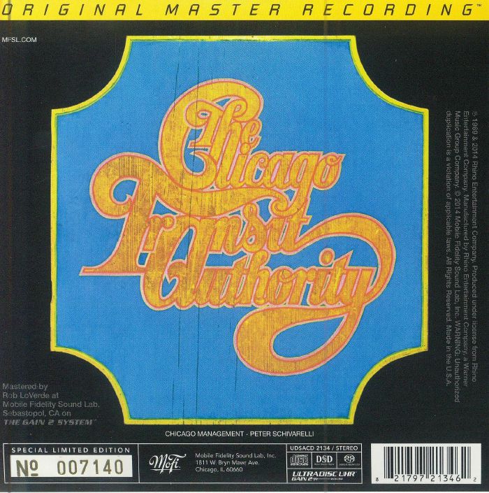 CHICAGO TRANSIT AUTHORITY, The aka CHICAGO - The Chicago Transit Authority