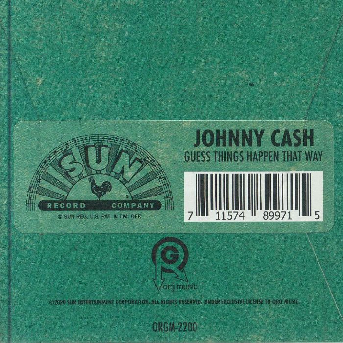 CASH, Johnny - Guess Things Happen That Way (3" vinyl record for RSD3 turntable)