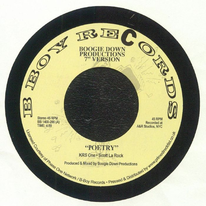 Boogie Down Productions, KRS-One / Poetry b/w 9mm Goes Bang (RSD2024) Boogie Down Productions, KRS-One / Poetry b/w 9mm Goes Bang (RSD2024)