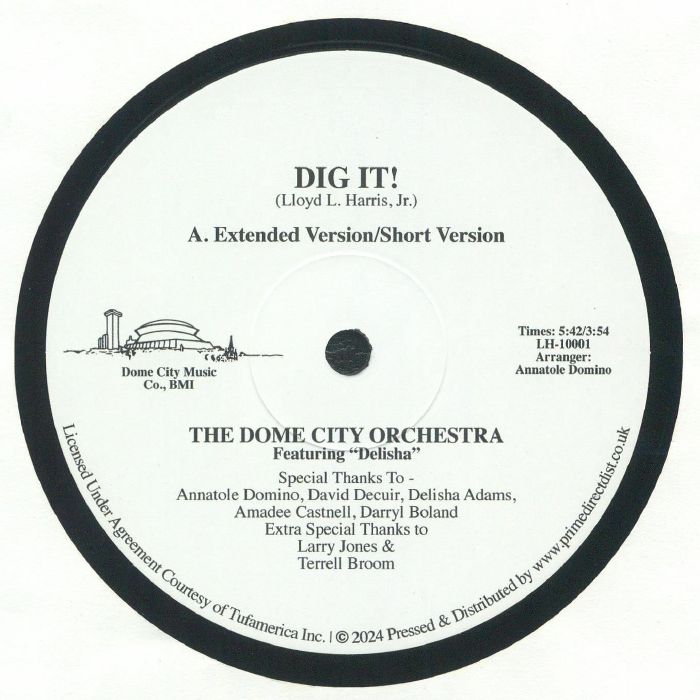 DOME CITY ORCHESTRA, The feat DELISHA - Dig It! (Record Store Day RSD 2024)