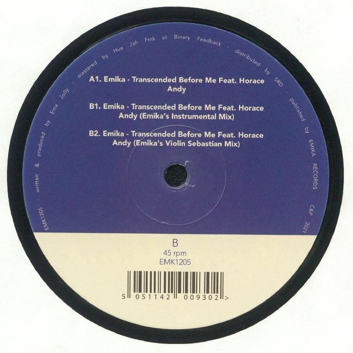 EMIKA feat HORACE ANDY - Transcended Before Me (Record Store Day RSD 2024)