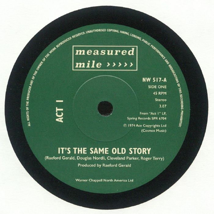 ACT I/IVANO FOSSATI - It's The Same Old Story