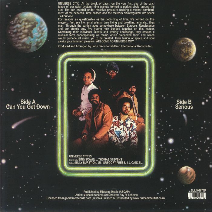 UNIVERSE CITY - Can You Get Down (Record Store Day RSD 2024)