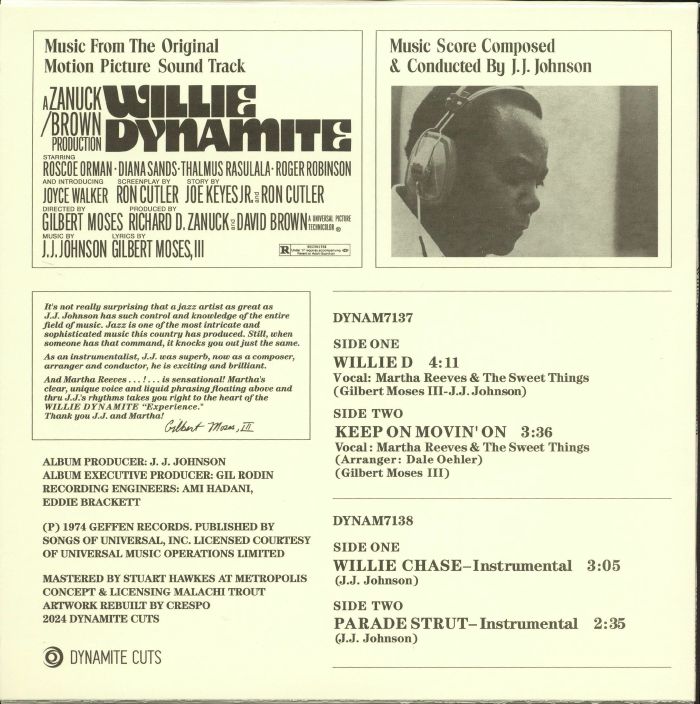 JJ JOHNSON WILLIE DYNAMITE SOUNDTRACK 米LP J.j. Johnson Willie