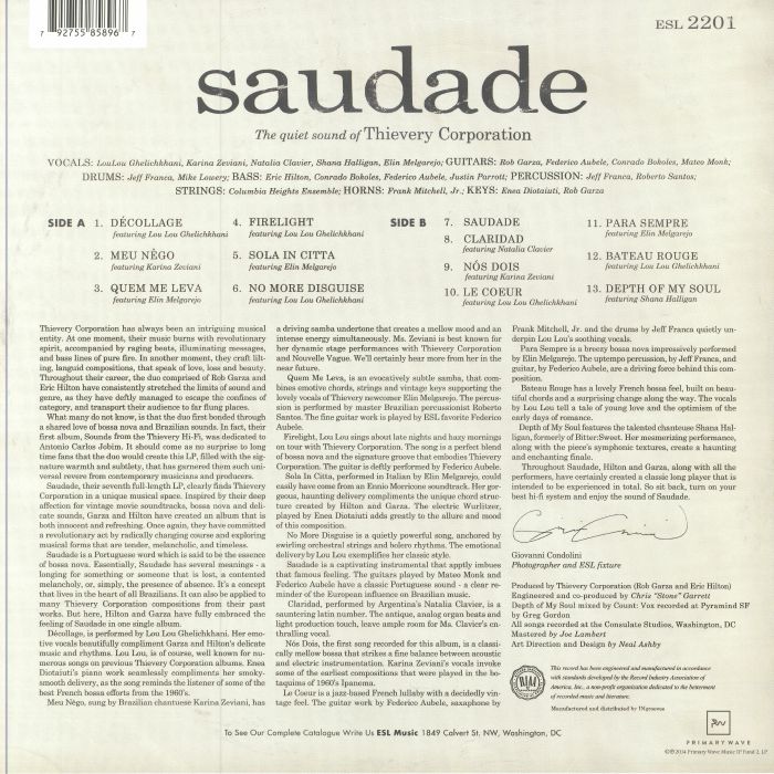 THIEVERY CORPORATION - Saudade (10th Anniversary Edition)