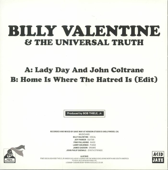 Billy VALENTINE & THE UNIVERSAL TRUTH - Lady Day & John Coltrane