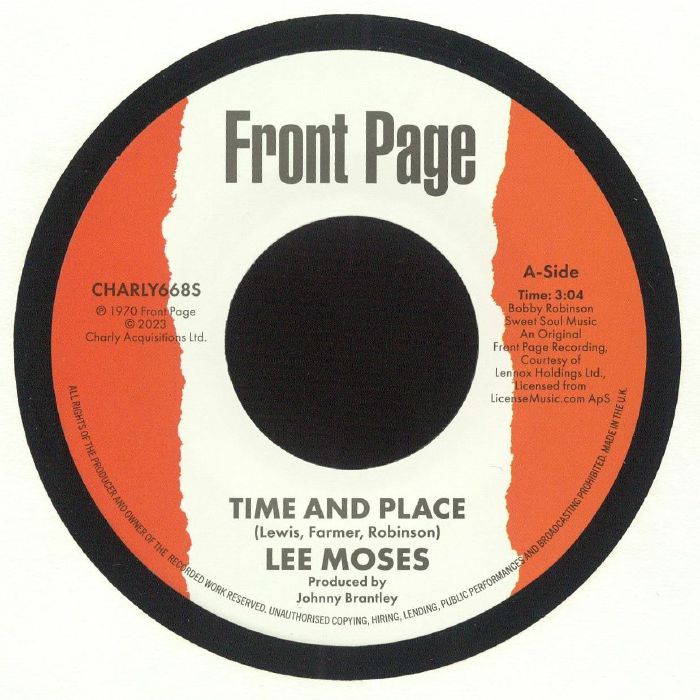 Lee MOSES - Time & Place