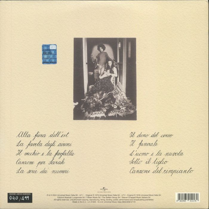 BRANDUARDI, Angelo - Alla Fiera Dell'est (Record Store Day RSD 2024)