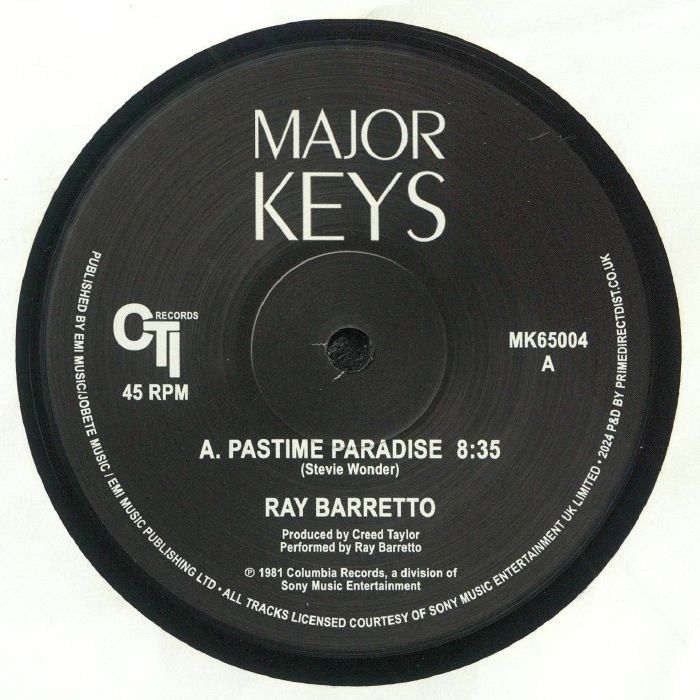 ray barretto pastime paradise レコード