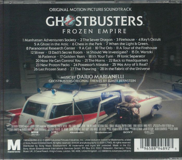 MARIANELLI, Dario - Ghostbusters: Frozen Empire (Soundtrack)