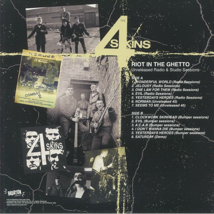 The 4 SKINS - Riot In The Ghetto: Unreleased Radio & Studio Sessions ...