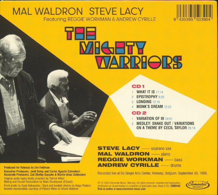Mal WALDRON/STEVE LACY - The Mighty Warriors CD at Juno Records.