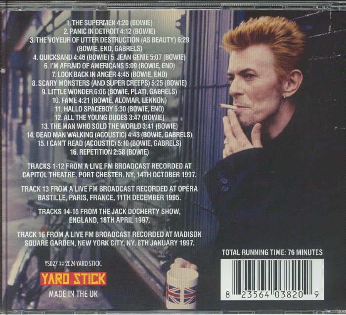 BOWIE, David - The New England Gateway: Port Chester Broadcast 1997