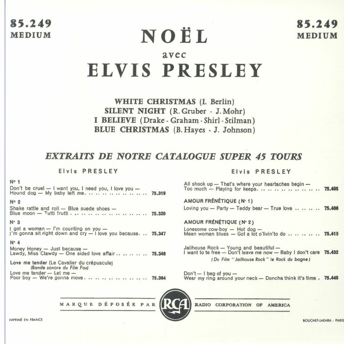 Elvis PRESLEY - Noel Avec Elvis