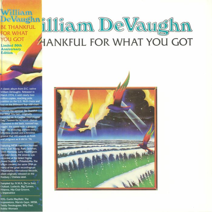 DeVAUGHN, William - Be Thankful For What You Got (50th Anniversary Edition)