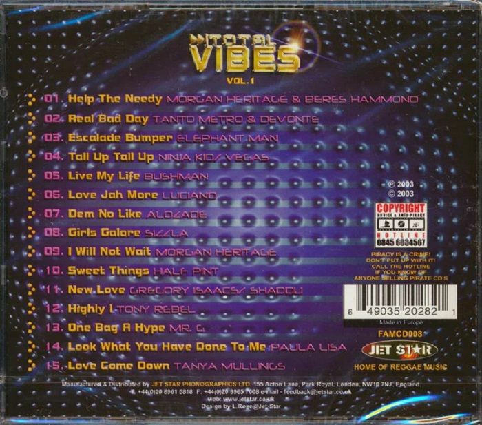 VARIOUS - Total Vibes Vol 1