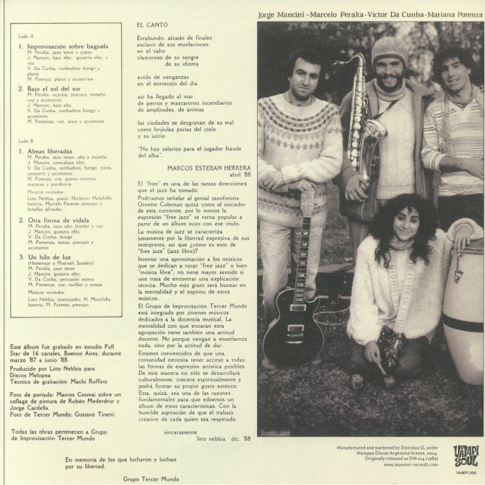 GRUPO DE IMPROVISACION TERCER MUNDO - Un Hilo De Luz (reissue)