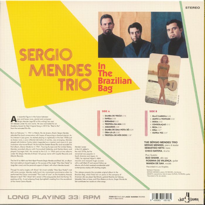 The SERGIO MENDES TRIO - In The Brazilian Bag (reissue)